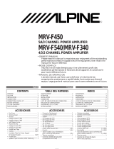 Alpine MRV-F450 Owner's manual