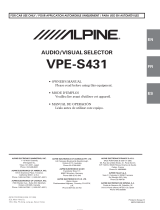 Alpine VPE-S431 Owner's manual