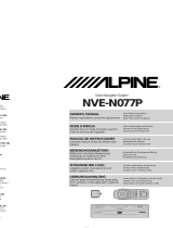 Alpine NVE-N077P Owner's manual