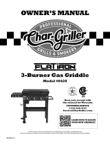 Char-Griller Char-Griller 8428 3 Burner Gas Griddle Owner's manual