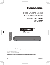 Panasonic DP-UB150 Owner's manual