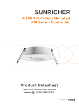 Sunricher 0-10V BLE Ceiling Mounted PIR Sensor Controller Owner's manual