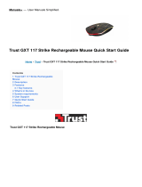 Trust GXT 117 Strike Rechargeable Mouse Quick start guide