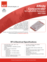 KST 7030 Affinity Concentrator for LoRaWAN Gateways User guide