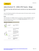 Jabra Evolve2 75 User guide