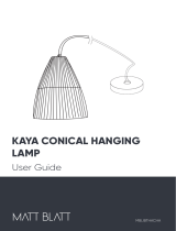 MATT BLATT Kaya Conical Hanging Lamp User guide