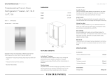 Fisher & Paykel RF170ADJX4 User guide