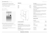 Fisher & Paykel RF201ACUSX1-N Freestanding French Door Refrigerator User guide