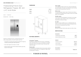 Fisher & Paykel RF201ACUSX1-N Freestanding French Door Refrigerator User guide