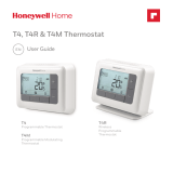 Honeywell T4R Wireless Programmable Thermostat User guide