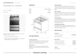 Fisher & Paykel OR24SDMBGX2-N User guide