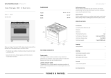 Fisher & Paykel OR36SCG4B1 User guide