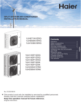 Haier AD125S2SM5FA Ducted Low Profile Air Conditioner User guide