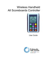 Colorado time systems Wireless Handheld All Scoreboards Controller User guide