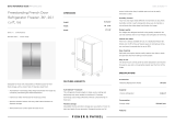 Fisher & Paykel RF201ADJSX5 User guide