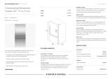 Fisher & Paykel RF170WDRJX5 User guide