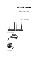HDMI 5 GHz 4K Wireless Extender Transmitter Receiver System User guide