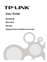 TP-LINK tp-link MC200CM Gigabit Ethernet Media Converter User guide