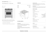 Fisher & Paykel OR30SCG4X1 User guide