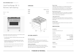 Fisher & Paykel OR36SCG6W1 User guide