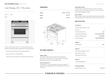 Fisher & Paykel OR30SCG4W1 User guide