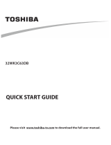 Toshiba 32WK3C63DB User guide