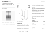 Fisher & Paykel RF201ADJSX5 User guide