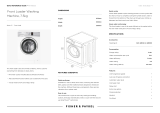Fisher & Paykel WH7560J3 User guide