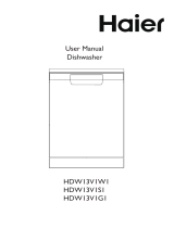 Haier HDW13V1G1 Freestanding Dishwasher User guide