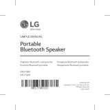 LG DXG7Q Series Portable Bluetooth Speaker User guide