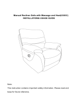 HomeX Recliner Sofa User guide