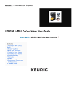 Keurig K-MINI Coffee Maker User guide