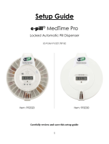 E-Pill e-pill MedTime Pro Locked Automatic Pill Dispenser User guide