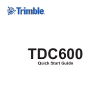 TRIMBLE TDC600 User guide