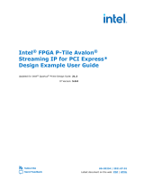 Intel FPGA P-Tile Avalon Streaming IP for PCI Express Design Example User guide