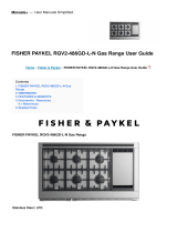 Fisher & Paykel RGV2-486GD-L-N Gas Range User guide