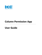 BOOST SOLUTIONS Column Permission User guide