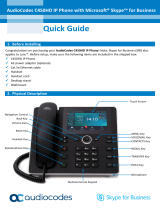 AudioCodes C450HD IP Phone User guide