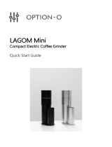 OPTION-O lagom-mini-optio-pp Compact Electric Coffee Grinder User guide