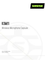 Shure KSM11 Wireless Microphone Capsule User guide