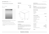 Fisher & Paykel DW60FC1X1 User guide