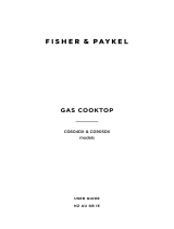 Fisher & Paykel CG604DLPX1 Gas on Steel Hob User guide