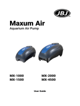 JBJ MX-1000 Maxum Air Aquarium Air Pump User guide