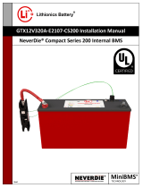 Lithionics Battery GTX12V320A User guide