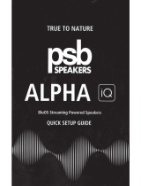 PSB Speakers ALPHA User guide