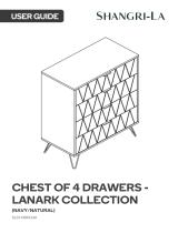 SHANGRI-LA SHANGRI-LA SLCH4DRLNA Lanark Collection Chest of 4 Drawers User guide