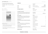 Fisher & Paykel RF170WRKUX6 User guide