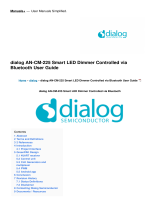 Dialog AN-CM-225 Smart LED Dimmer Controlled via Bluetooth User guide