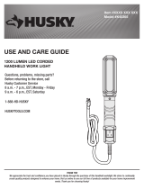 Husky K40365 1200 LUMEN LED CORDED HANDHELD WORK LIGHT User guide