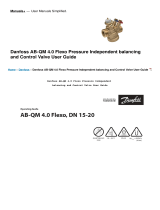 Danfoss AB-QM 4.0 Flexo Pressure Independent balancing and Control Valve User guide
